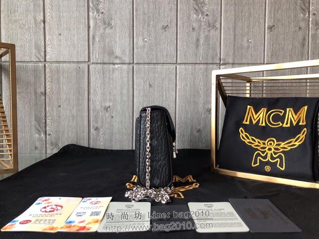 MCM女包 原單 2019款新版 字母組合圖案 MCM Millie Visetos包 MCM單肩包 MCM鏈條斜跨女包  mdmc1276